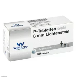 P TABLETTEN white 8 mm, 50 pcs