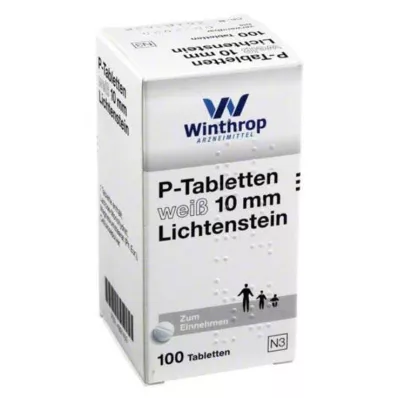 P TABLETTEN white 10 mm, 100 pcs