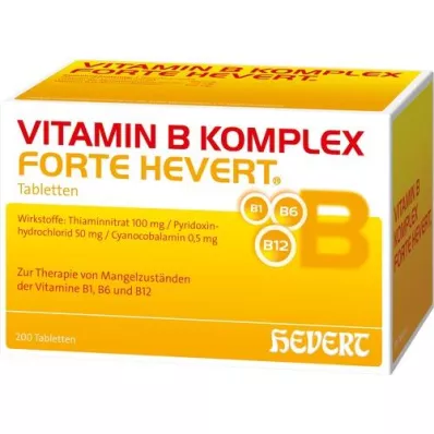 VITAMIN B KOMPLEX forte Hevert tablets, 200 pcs