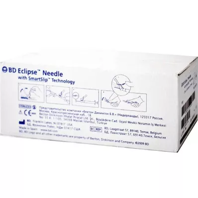 BD ECLIPSE Safety injector needle 27 G 1/2, 100 pcs
