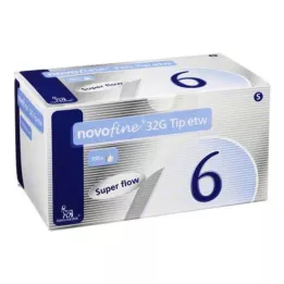 NOVOFINE 6 mm cannulas 32 G Tip sth, 100 pcs