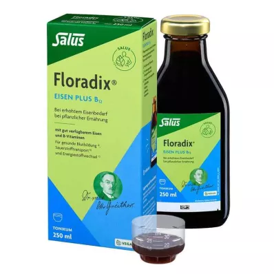 FLORADIX Iron plus B12 vegan tonic, 250 ml