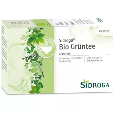 SIDROGA Wellness Green Tea Filter Bag, 20X1.7 g