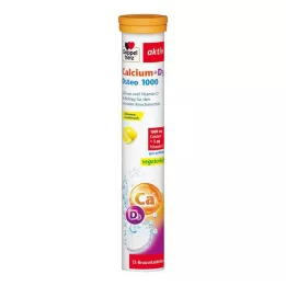 DOPPELHERZ Calcium+D3 Osteo 1.000 Effervescent Tablets, 15 pcs