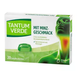 TANTUM VERDE 3 mg lozenge with mint flavour, 20 pcs