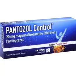 PANTOZOL Control 20 mg enteric-coated tablets, 7 pcs