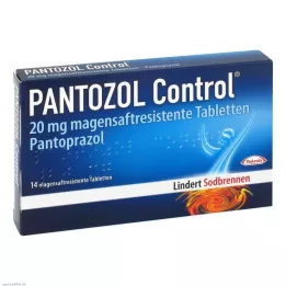 PANTOZOL Control 20 mg enteric-coated tablets, 14 pcs