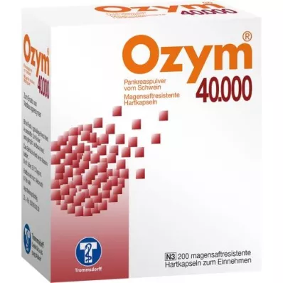 OZYM 40,000 hard capsules enteric-coated, 200 pcs