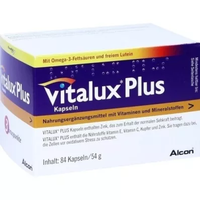 VITALUX Plus Lutein &amp; Omega-3 Capsules, 84 Capsules