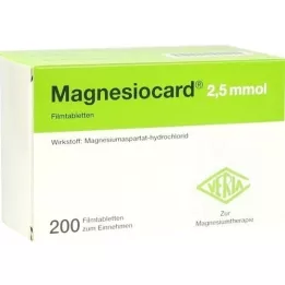 MAGNESIOCARD 2.5 mmol film-coated tablets, 200 pcs