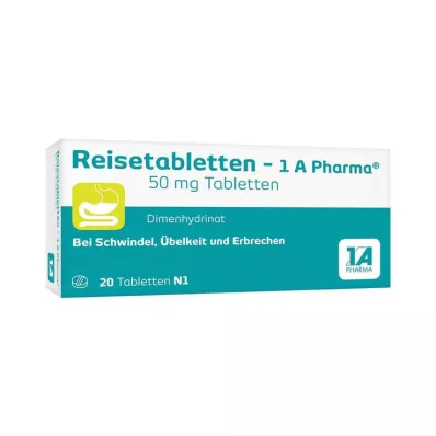 REISETABLETTEN-1A Pharma, 20 pc REISETABLETTEN-1A Pharma, 20 pc