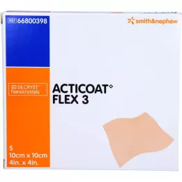 ACTICOAT Flex 3 10x10 cm dressing, 5 pcs