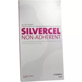 SILVERCEL non Adherent compresses 10x20 cm, 5 pcs