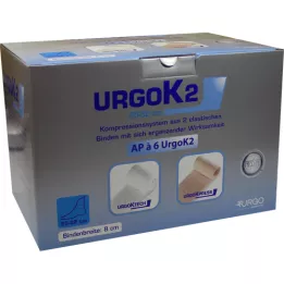 URGOK2 Compr.Syst.8cm Ankle circumf.25-32cm, 6 pcs