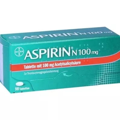 ASPIRIN N 100 mg tablets, 98 pc
