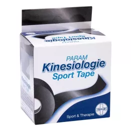 KINESIOLOGIE Sport Tape 5 cmx5 m black, 1 pc
