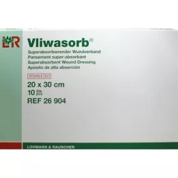 VLIWASORB superabsorb.absorb.comp.sterile 20x30 cm, 10 pcs