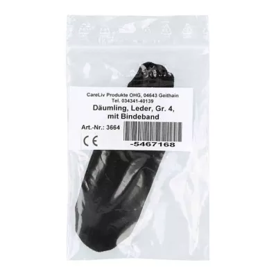 DÄUMLING Leather size 4 with bandage, 1 pc DÄUMLING Leather size 4 with bandage, 1 pc
