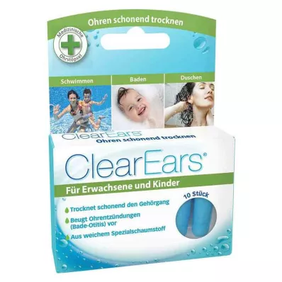 CLEAREARS Earplugs for water removal, 10 pcs CLEAREARS Earplugs for water removal, 10 pcs