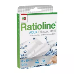RATIOLINE aqua Shower Plaster Plus 8x10 cm sterile, 5 pcs