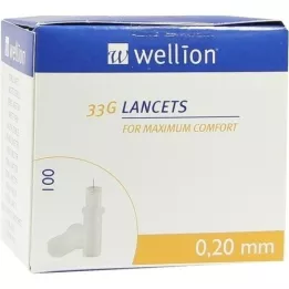 WELLION Lancets 33 G, 100 pcs
