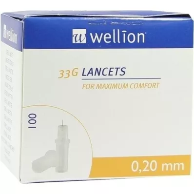 WELLION Lancets 33 G, 100 pcs