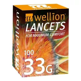 WELLION Lancets 33 G, 100 pcs