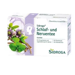SIDROGA Sleep and Nerve Tea Filter Bag, 20X2.0 g