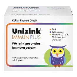 UNIZINK Immune Plus Capsules, 1 X 60 Capsules