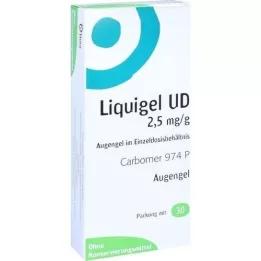 LIQUIGEL UD 2.5mg/g ophthalmic gel in single-dose container, 30X0.5 g