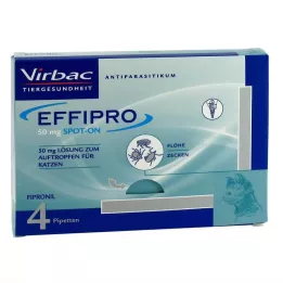 EFFIPRO 50 mg solution for cats, 4 pcs