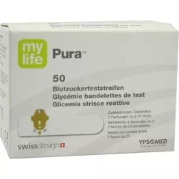 MYLIFE Pura blood glucose test strips, 50 pcs