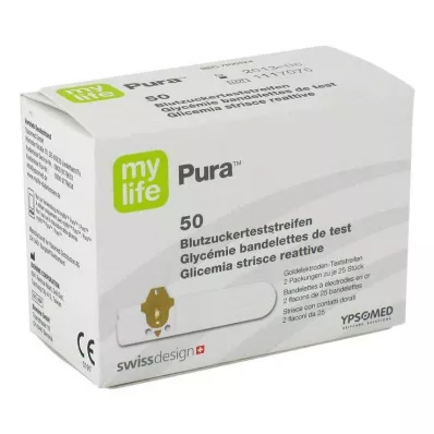 MYLIFE Pura blood glucose test strips, 50 pcs