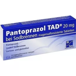 PANTOPRAZOL TAD 20 mg b.Sodbrenn. gastric juice tablets, 14 pcs