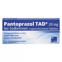 PANTOPRAZOL TAD 20 mg b.Sodbrenn. gastric juice tablets, 14 pcs