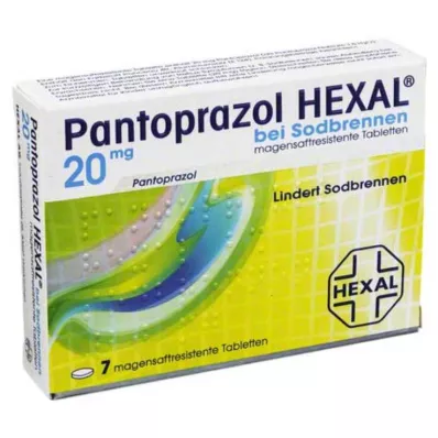 PANTOPRAZOL HEXAL b.Heartburn enteric-coated tablets, 7 pcs PANTOPRAZOL HEXAL b.Heartburn enteric-coated tablets, 7 pcs
