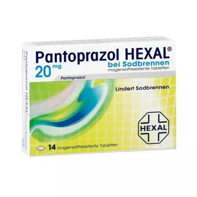 PANTOPRAZOL HEXAL b.Heartburn enteric-coated tablets, 14 pcs PANTOPRAZOL HEXAL b.Heartburn enteric-coated tablets, 14 pcs