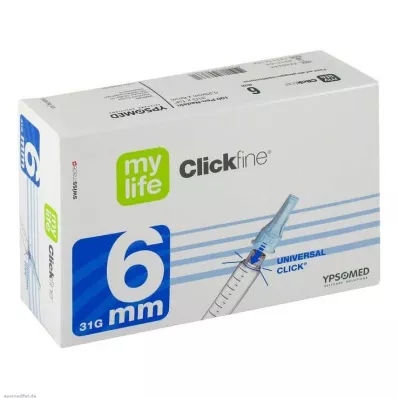 MYLIFE Clickfine pen needles 6 mm 31 G, 100 pcs MYLIFE Clickfine pen needles 6 mm 31 G, 100 pcs