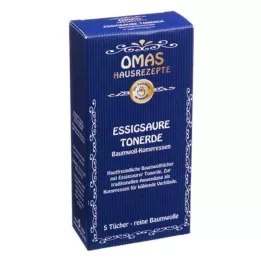 ESSIGSAURE TONERDE Cotton compresses, 5 pcs