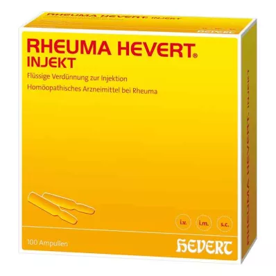 RHEUMA HEVERT inject ampoules, 100X2 ml