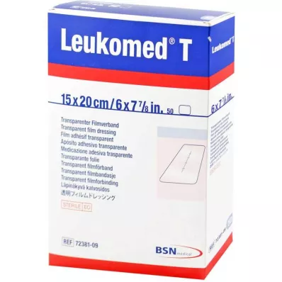 LEUKOMED transp.sterile plasters 15x20 cm, 50 pcs