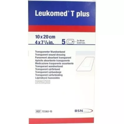 LEUKOMED transp.plus sterile plasters 10x20 cm, 5 pcs