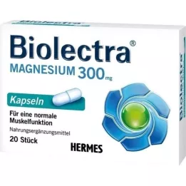 BIOLECTRA Magnesium 300 mg Capsules, 20 Capsules
