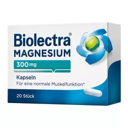 BIOLECTRA Magnesium 300 mg Capsules, 20 Capsules