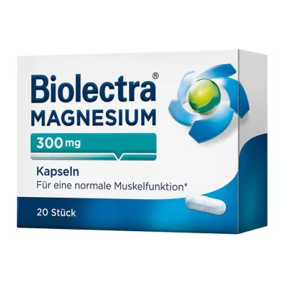 BIOLECTRA Magnesium 300 mg Capsules, 20 Capsules