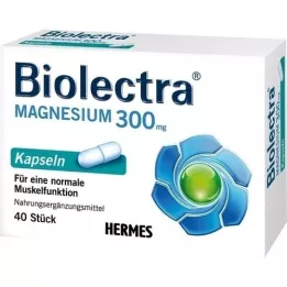 BIOLECTRA Magnesium 300 mg Capsules, 40 Capsules