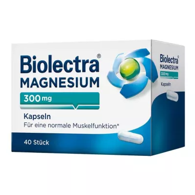 BIOLECTRA Magnesium 300 mg Capsules, 40 Capsules BIOLECTRA Magnesium 300 mg Capsules, 40 Capsules