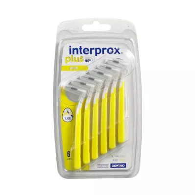 INTERPROX plus mini yellow interdental brush, 6 pcs
