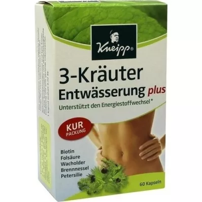 KNEIPP 3-Herb Drainage Capsules, 60 Capsules