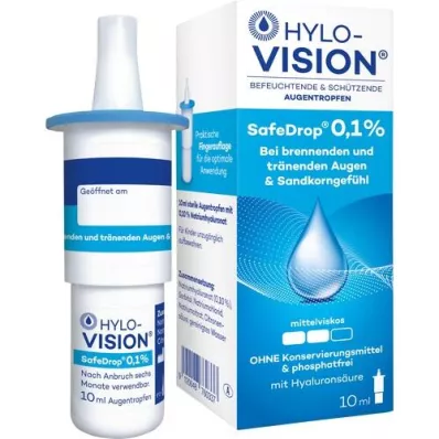 HYLO-VISION SafeDrop 0.1% eye drops, 10 ml